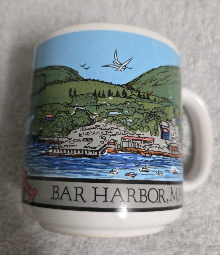 Acadia National Park, Bar Harbor, Maine Souvenir Coffee Mug EUC!