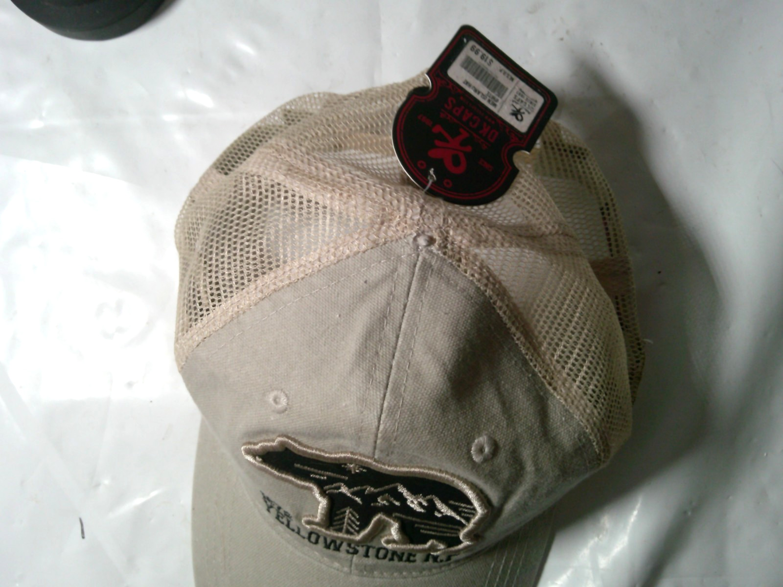 Yellowstone National Park Baseball Cap, DK Caps, 1872, Bear, New with Tags