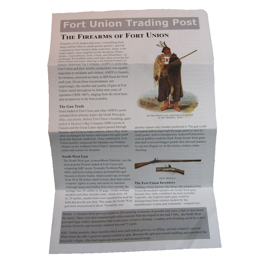 NPS Brochure Fort Union Trading Post National Historic Site Info on the Fort