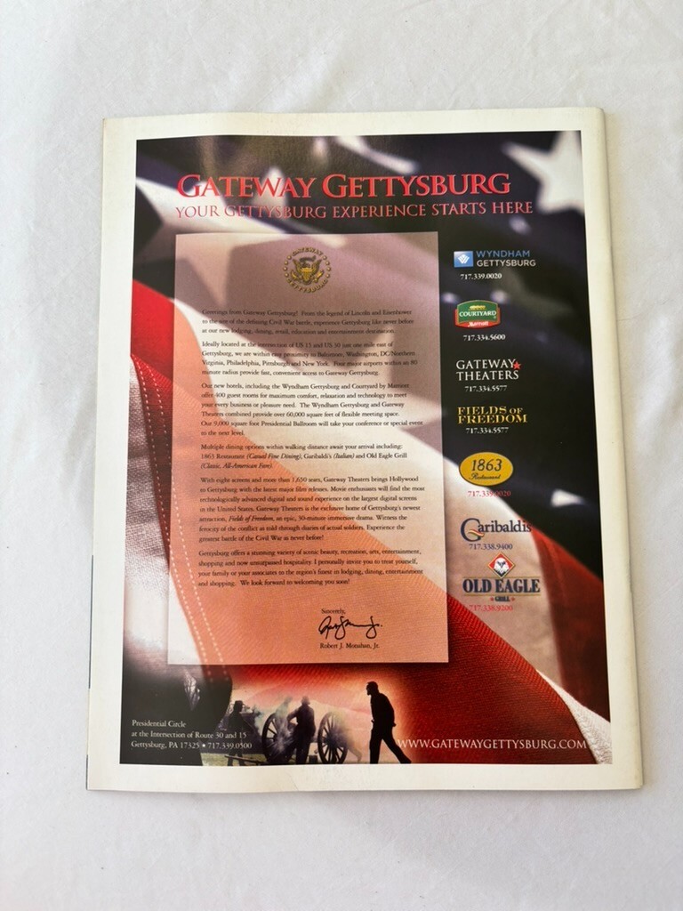 2008 Gettysburg Official Visitors guide