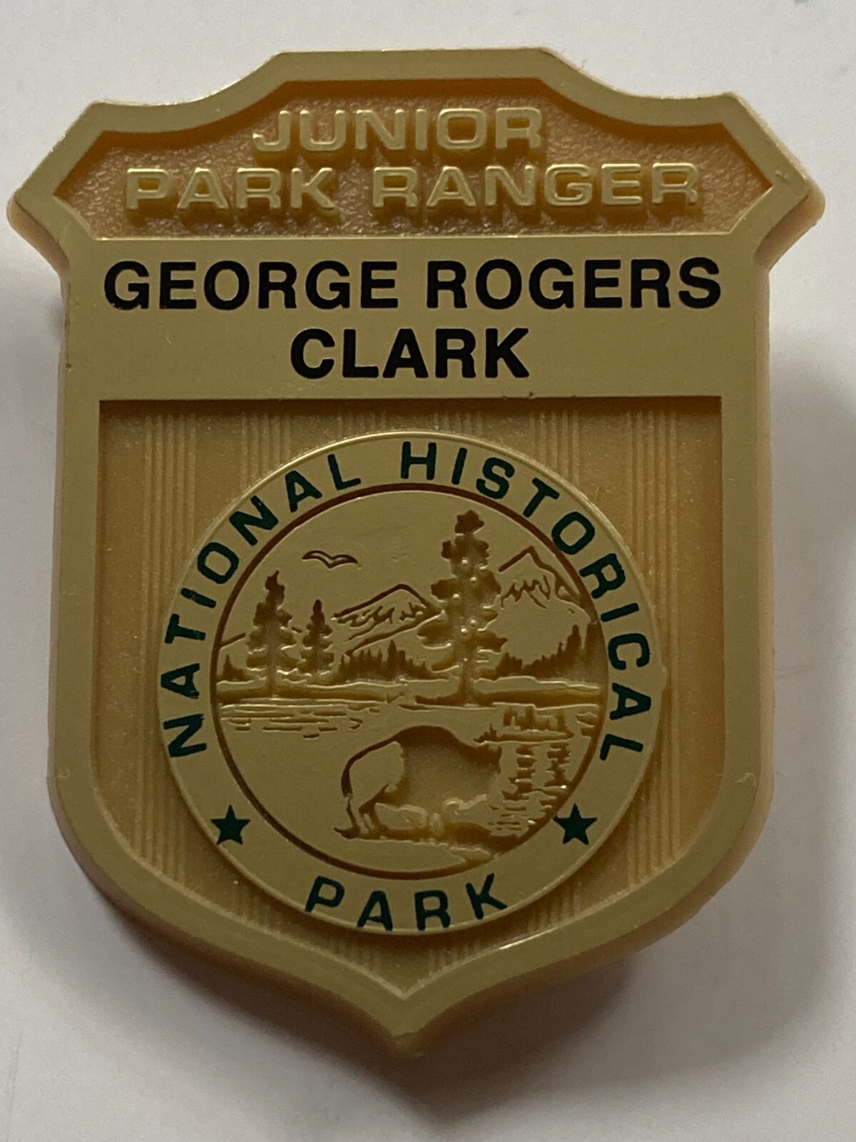 GEORGE ROGERS CLARK NATIONAL PARK JUNIOR RANGER BADGE REVOLUTIONARY WAR INDIANA