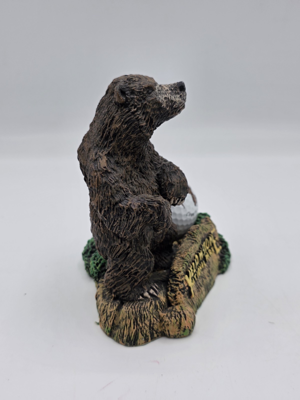 Vintage Yellowstone National Park Bear Figurine & Yellowstone Country Club Ball