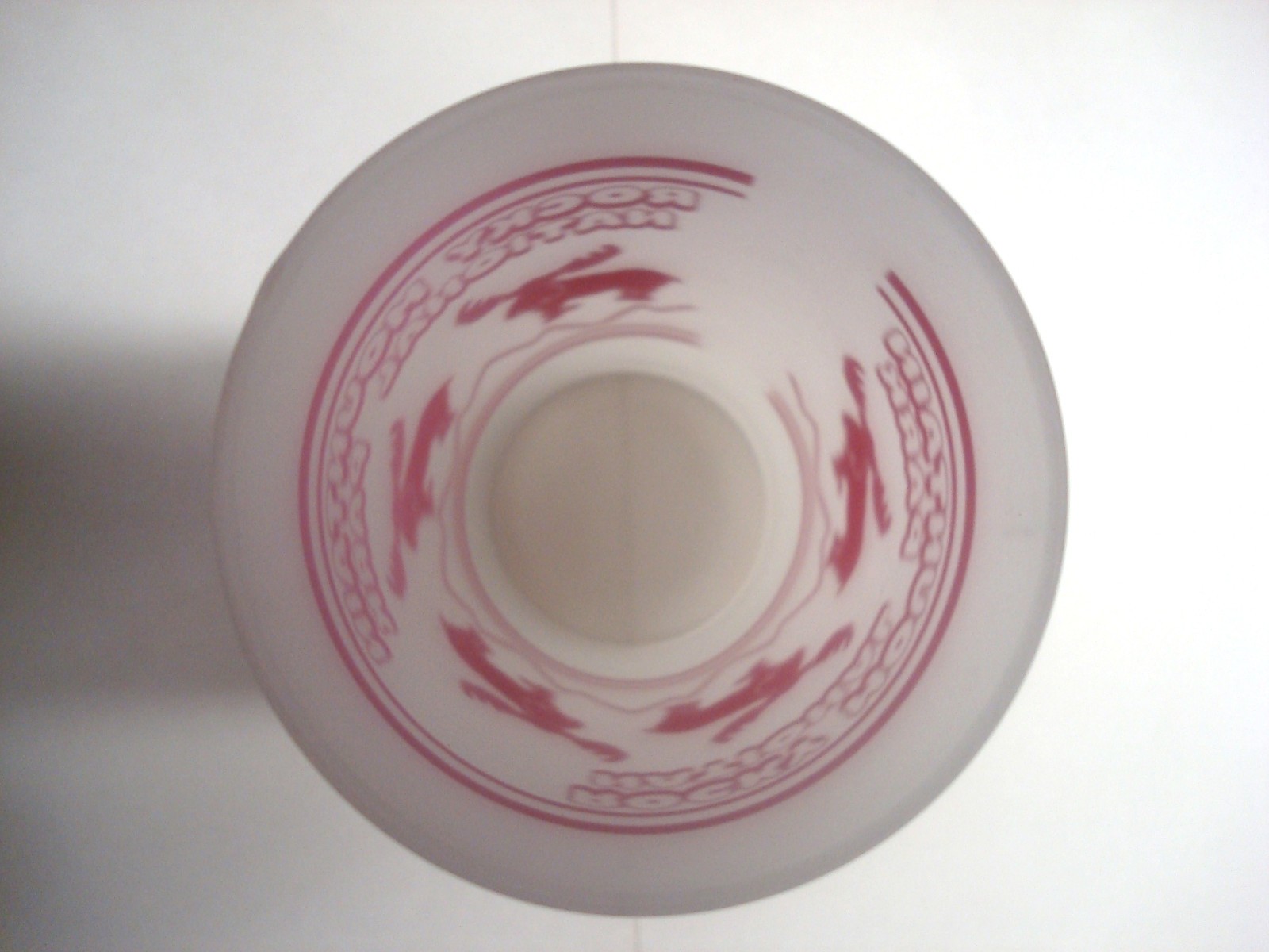 Rocky Mountain National Park Frosted Glass Rose Pink Moose Highball Drink Vtg