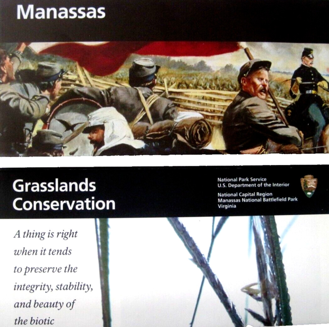 Manassas National Battlefield Park National Park Service 2 Unigrid Brochure Maps