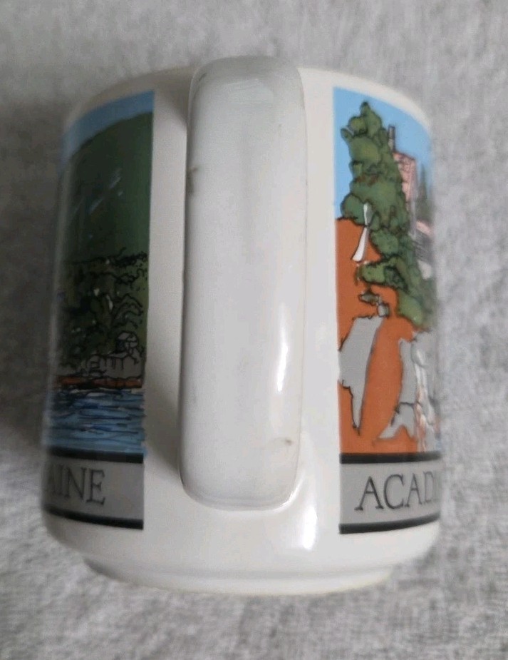 Acadia National Park, Bar Harbor, Maine Souvenir Coffee Mug EUC!
