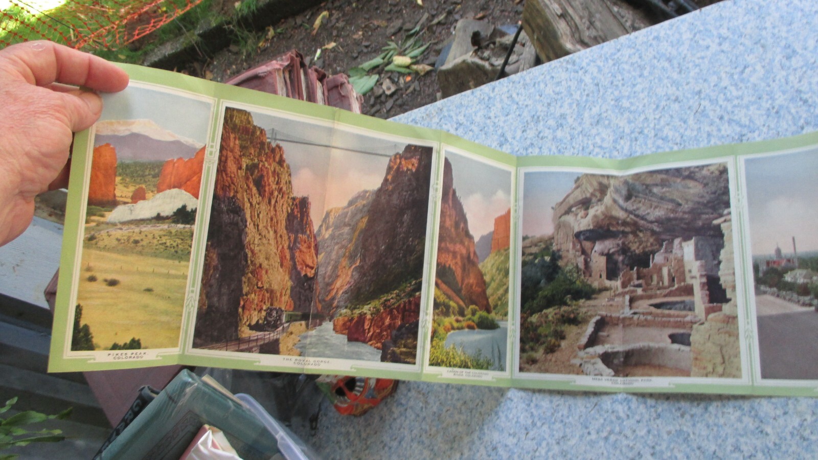 Western Pacific Railroad Panoramic Views Brochure Denver Rio Grande 1924 Vtg