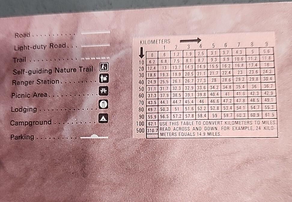 Lot 2 Vtg 1974 Zion National Park Map Travel Guide Information Brochure Utah