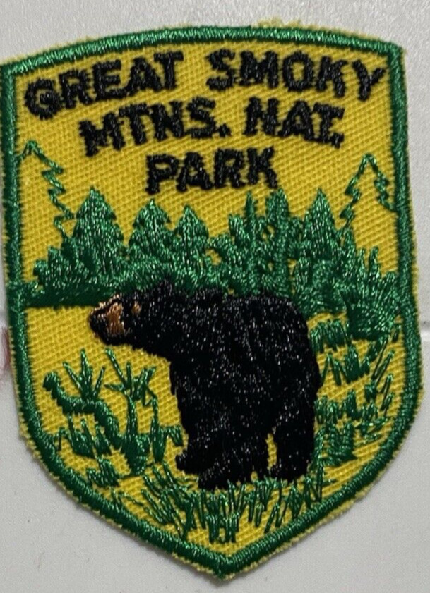 Great Smoky Mtns. Nat. Park National Park Black Bear Souvenir Embroidered Patch