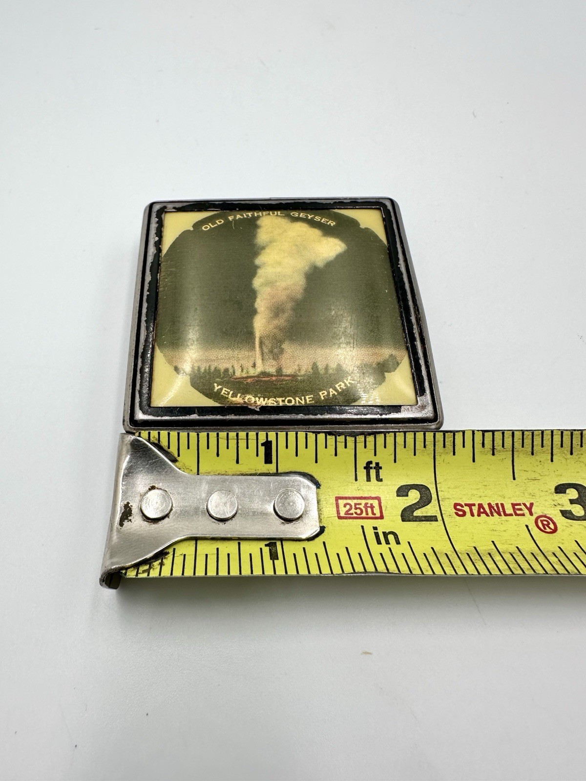 Vintage Compact Yellowstone National Park Souvenir Old Faithful Geyser