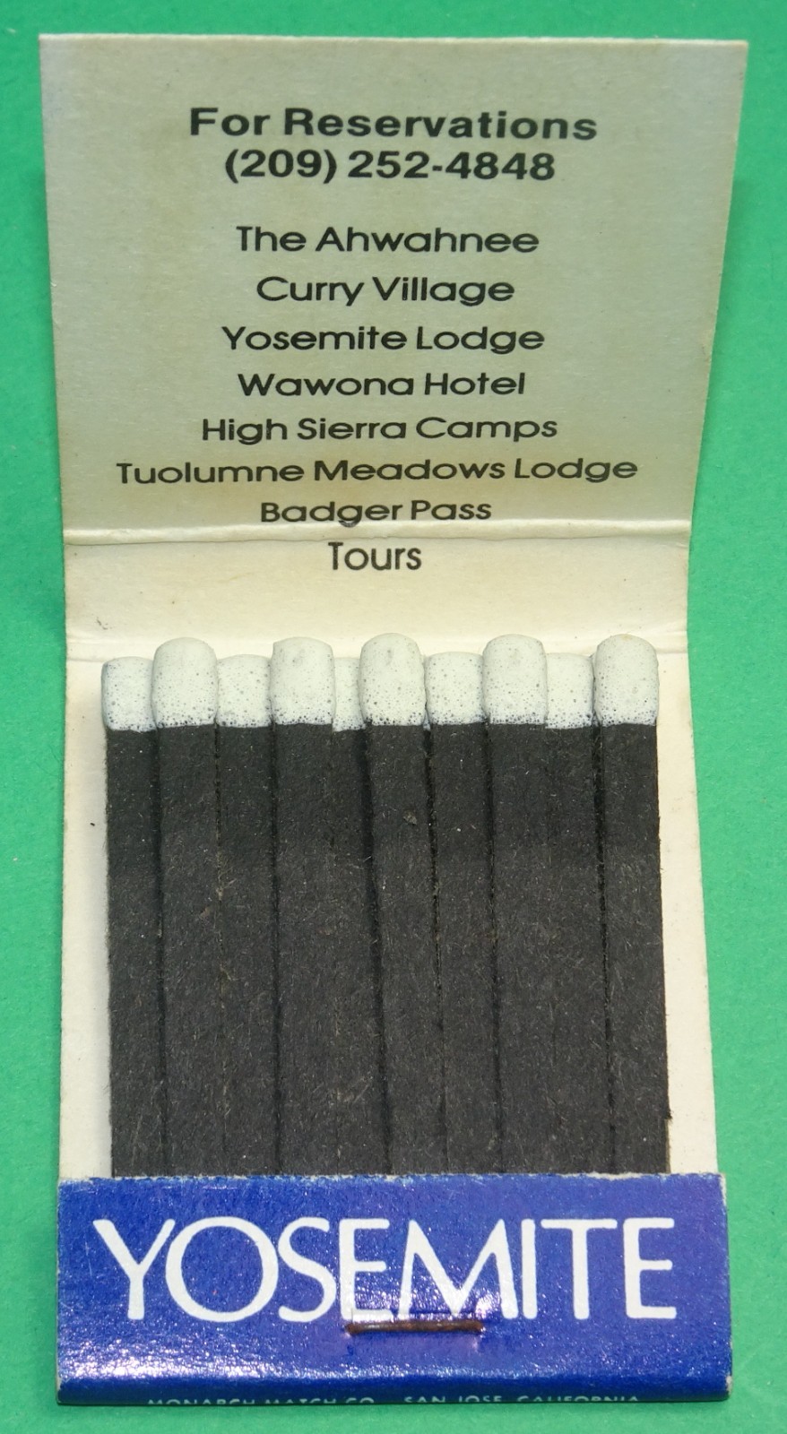 Yosemite National Park (Half Dome) CALIFORNIA Matchbook Full – Monarch Match Co