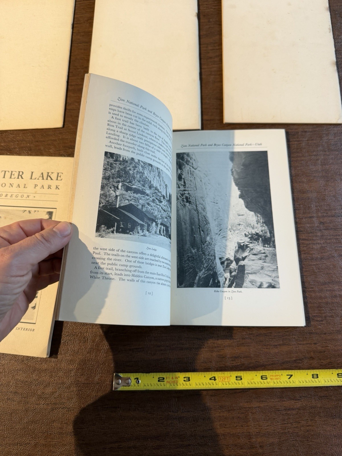 1934 Brochures Zion / Hot Springs / Wind Cave / Rocky Mountain / Crater Lake 5