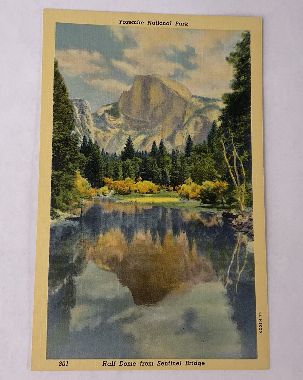 Vintage Yosemite National Park Postcards Half Dome Sentinel Rock Glacier Point