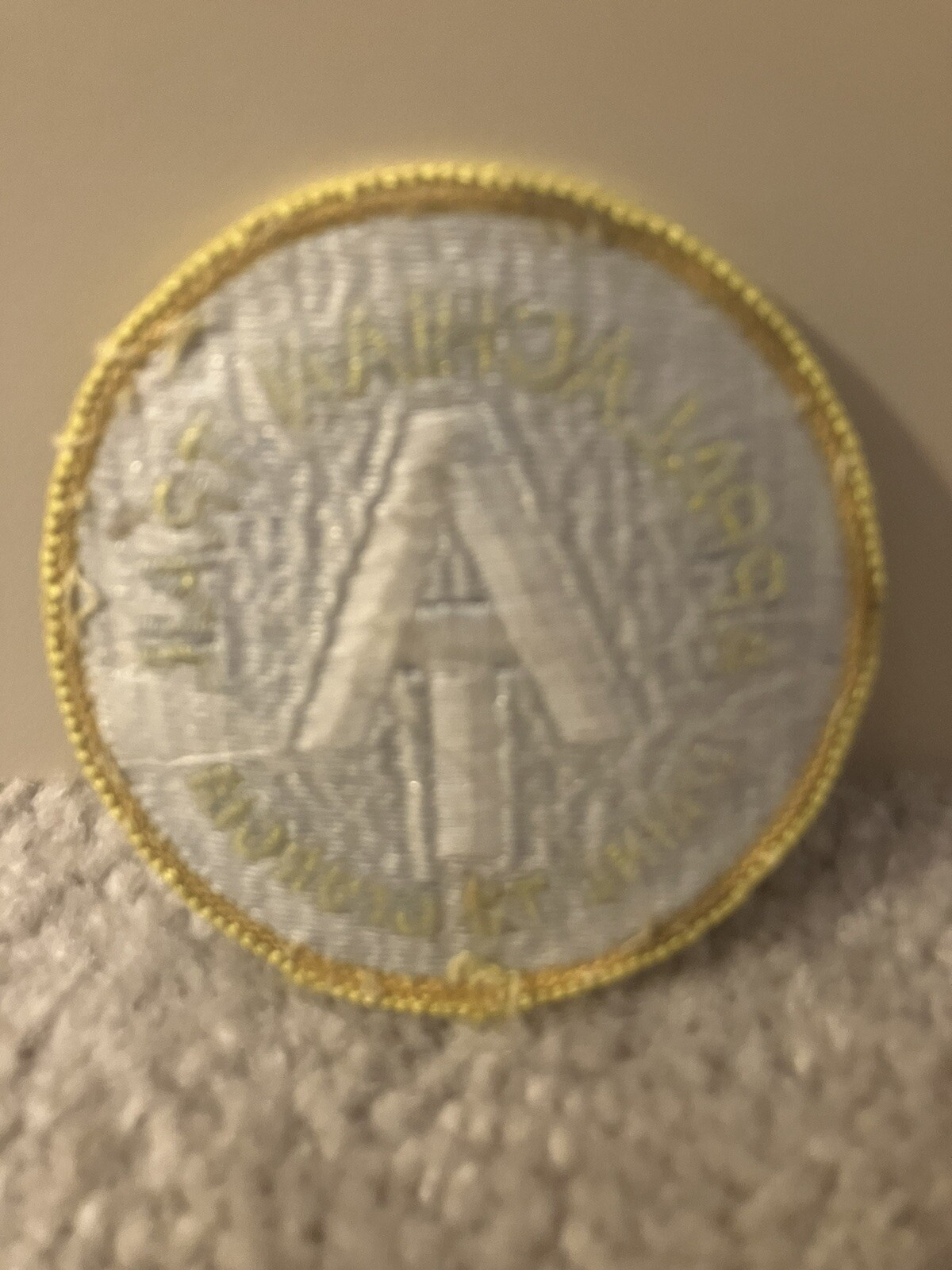 Appalachian Trail- Maine to Georgia AT -Blue Yellow Round Embroidered Patch-NEW