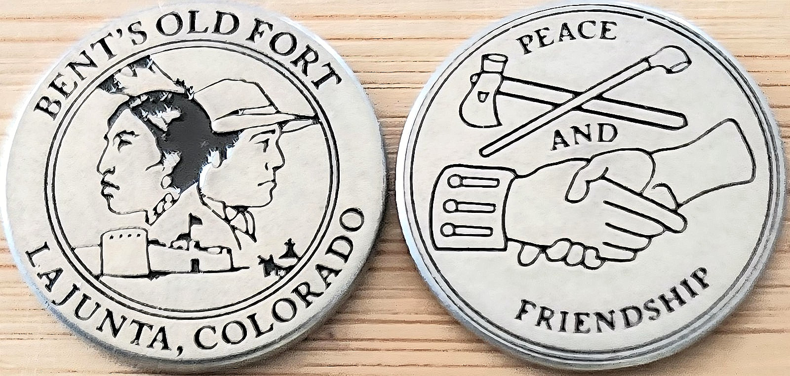 UPDATED DESIGN – BENT’S OLD FORT NATIONAL HISTORIC SITE – PARK TOKEN – COLORADO
