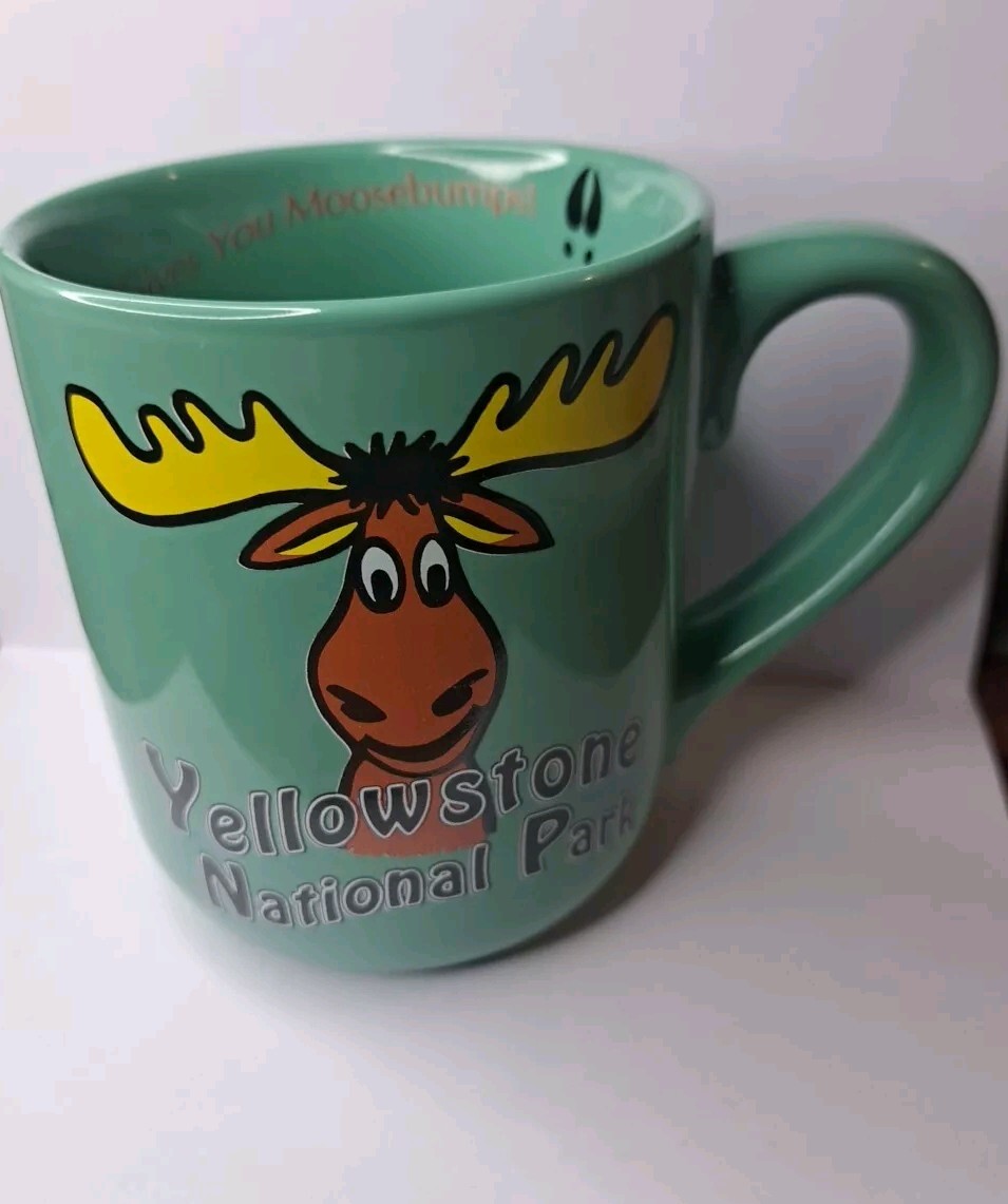 Moosebumps Yellowstone National Park Mug Vintage Moose Adventure Souvenir