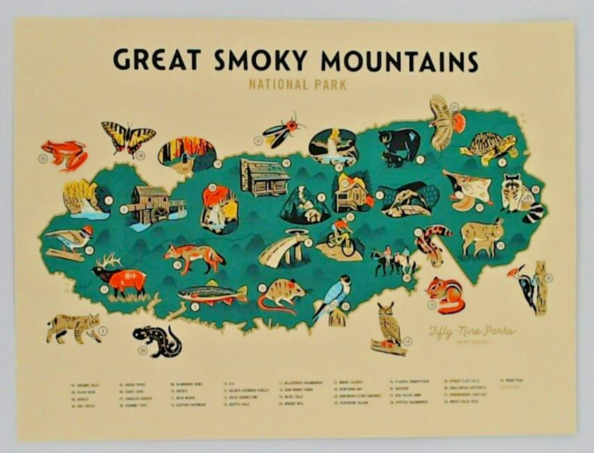 59 National Parks Print Series 17/59 Lot