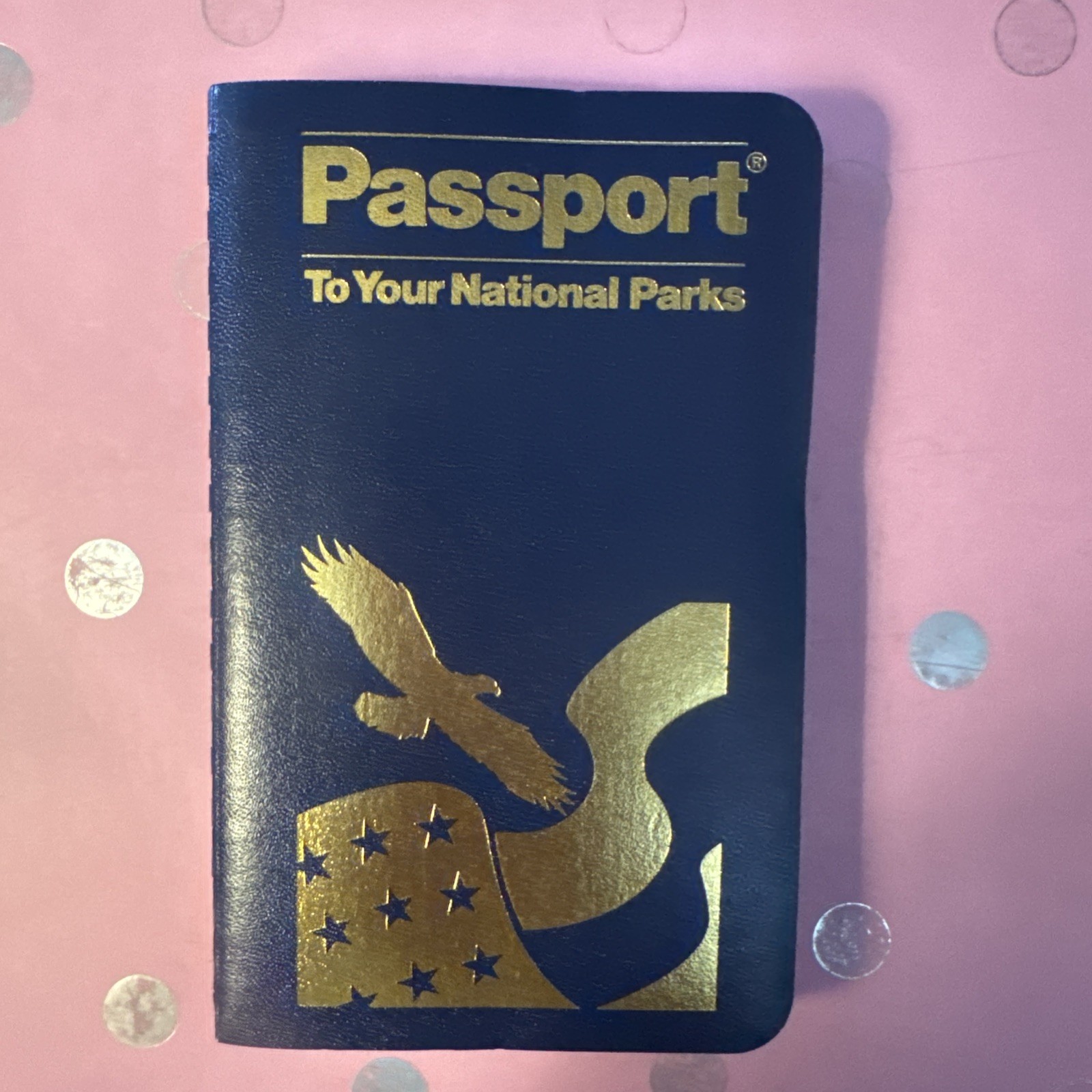 New, but unwrapped, Blue Passport To Your National Parks with map stamp book