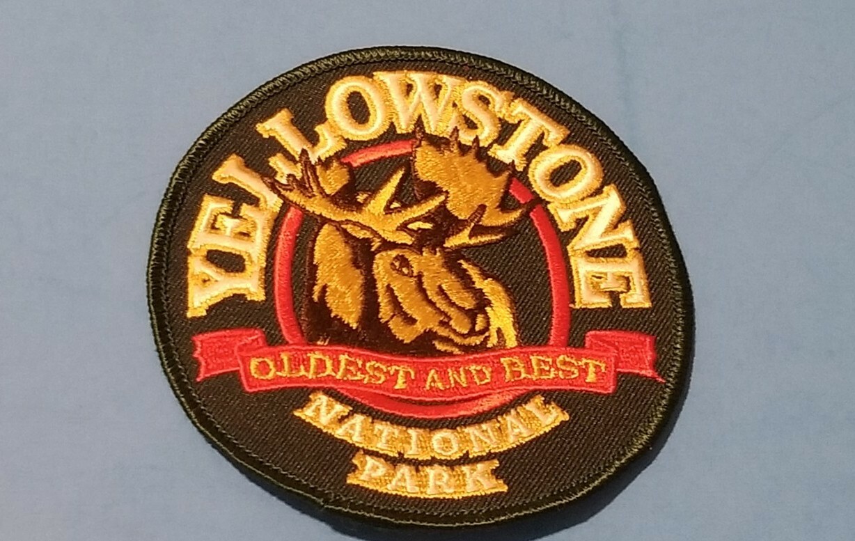 Large Yellowstone National Park Souvenir Patch Oldest and Best Moose