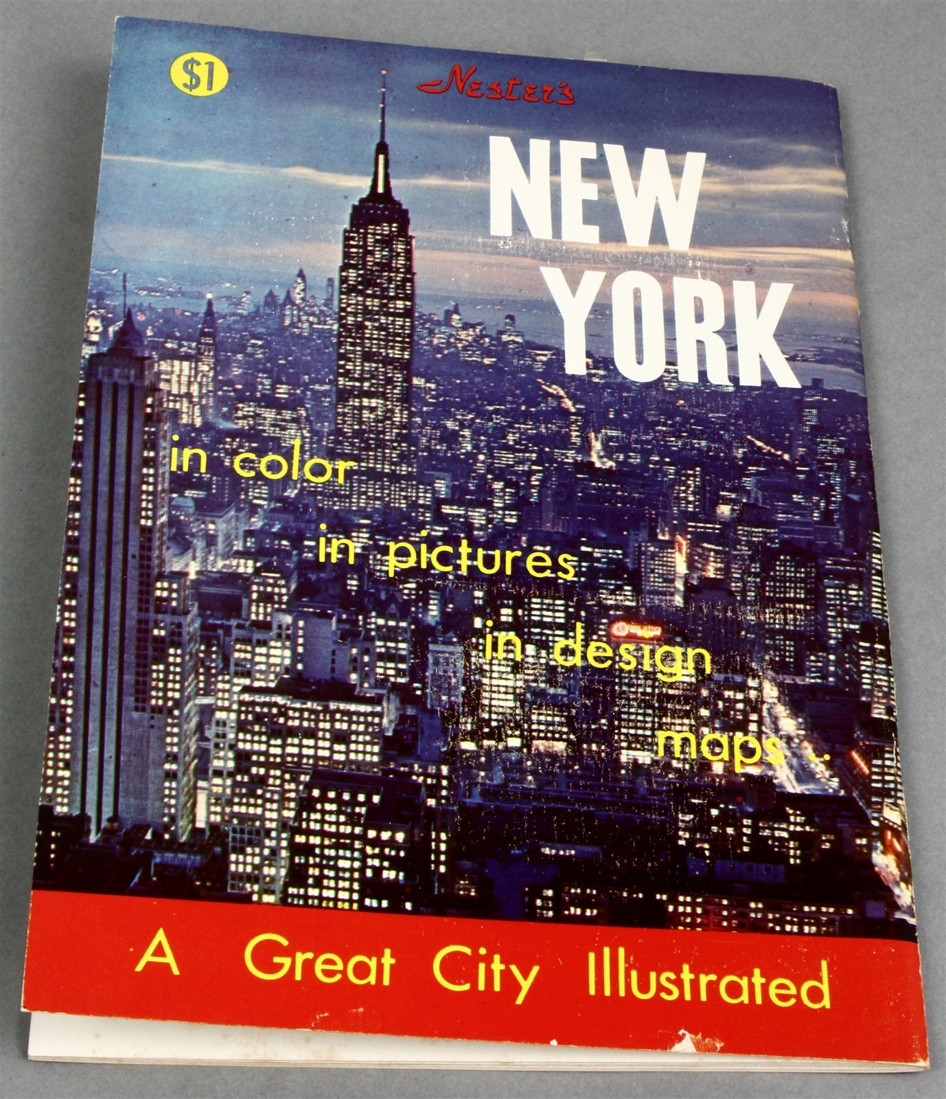 1970 NESTERS NEW YORK in Color in Pictures in Design Maps Guide Book Souvenir
