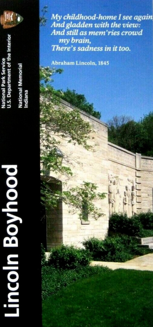 Lincoln Boyhood National Park Service Unigrid Brochure Map