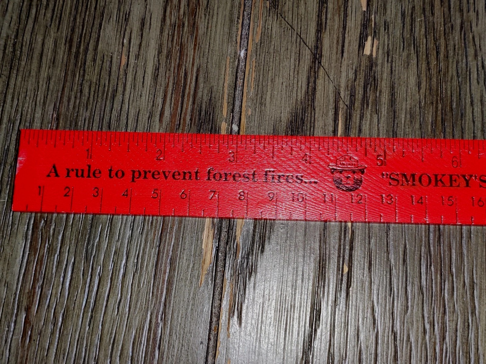 Smokey The Bear Wood Rulers Smokey’s Friends Don’t Play With Matches Forest Svc
