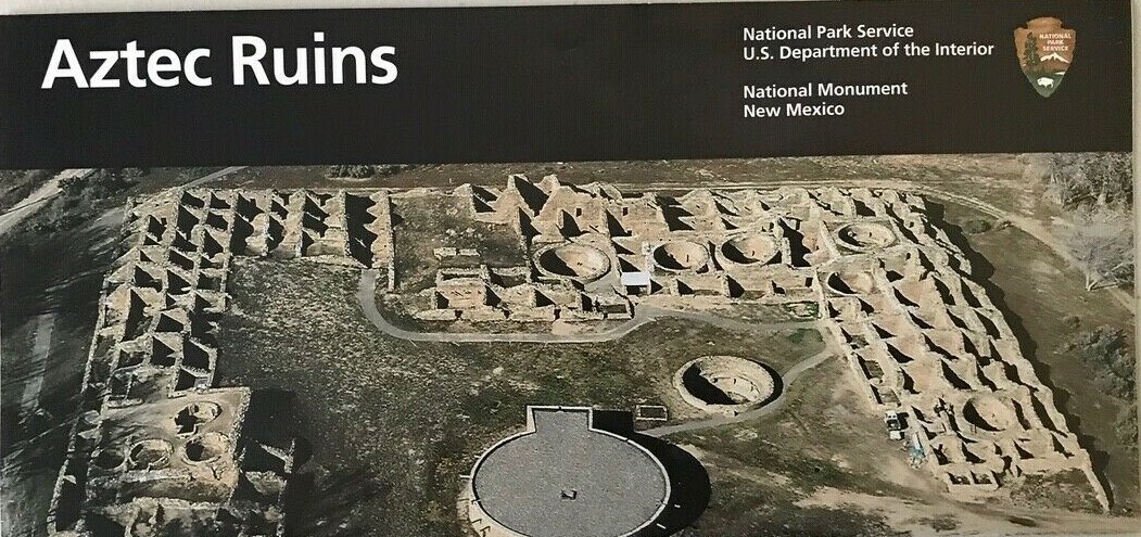 2026 AZTEC RUINS MONUMENT – NM NATIONAL PARK SERVICE UNIGRID BROCHURE/MAP New