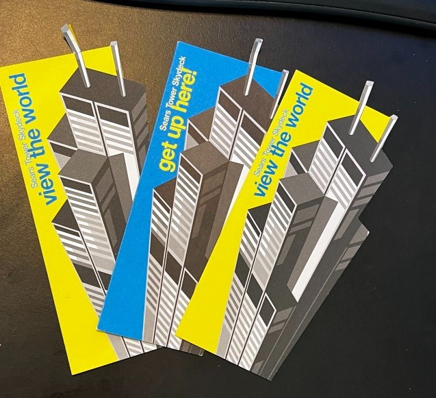 2008 Chicago (3) Pamphlets Sears Tower Skydeck Skyscraper Illinois Willis