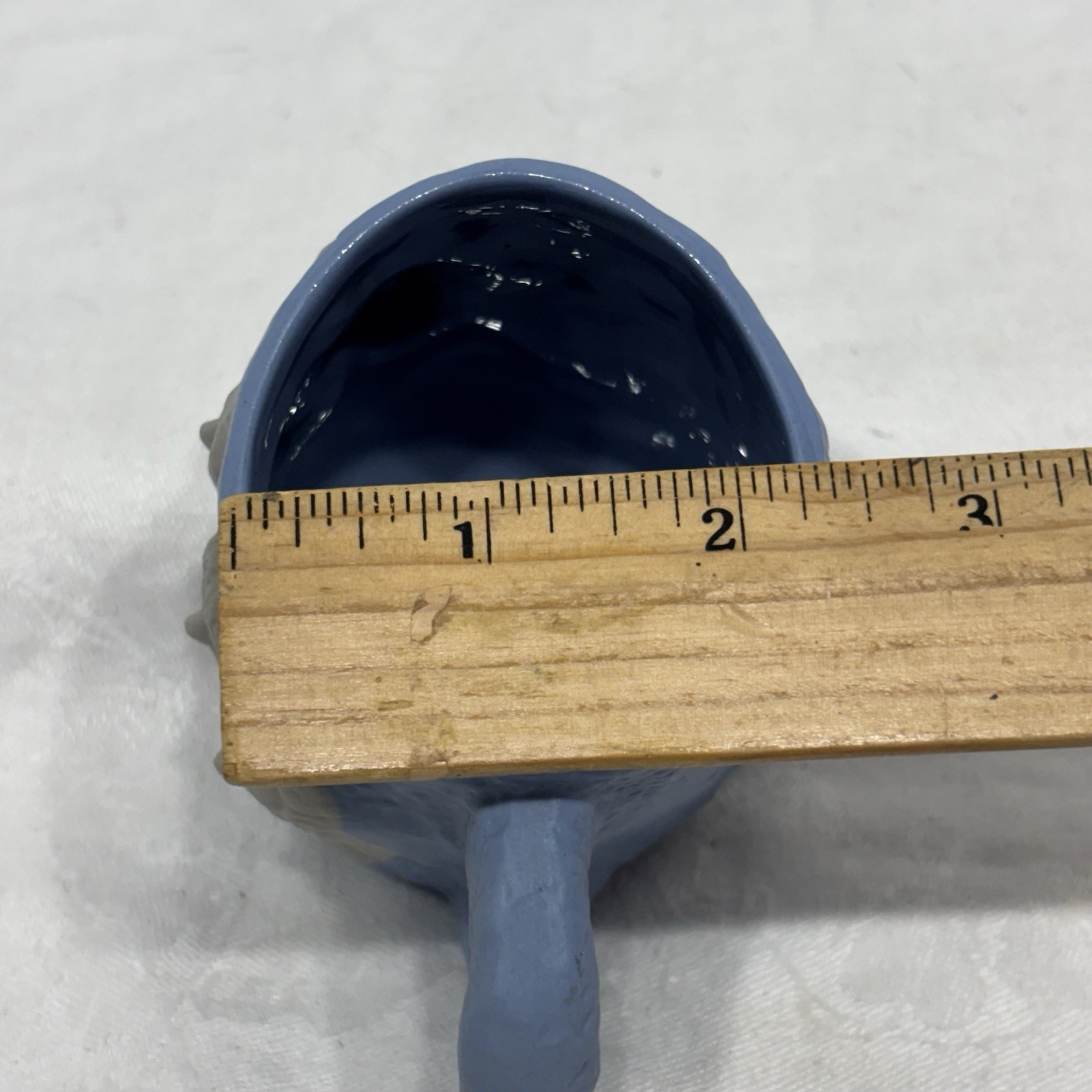 Vintage Mt. Rushmore 3-D Ceramic Pottery O.D. ’68 (Opal D.) Blue Mug 3.5″