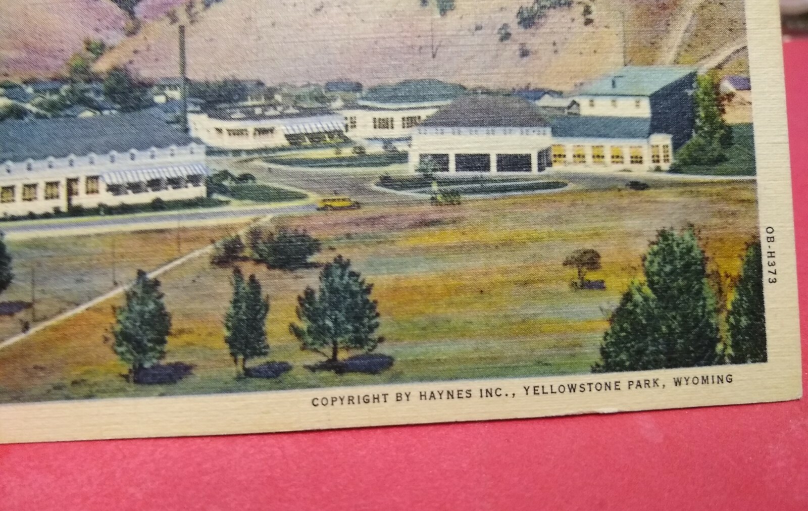 Vintage Mammoth Springs Hotel Yellowstone National Park WY Postcard By Haynes