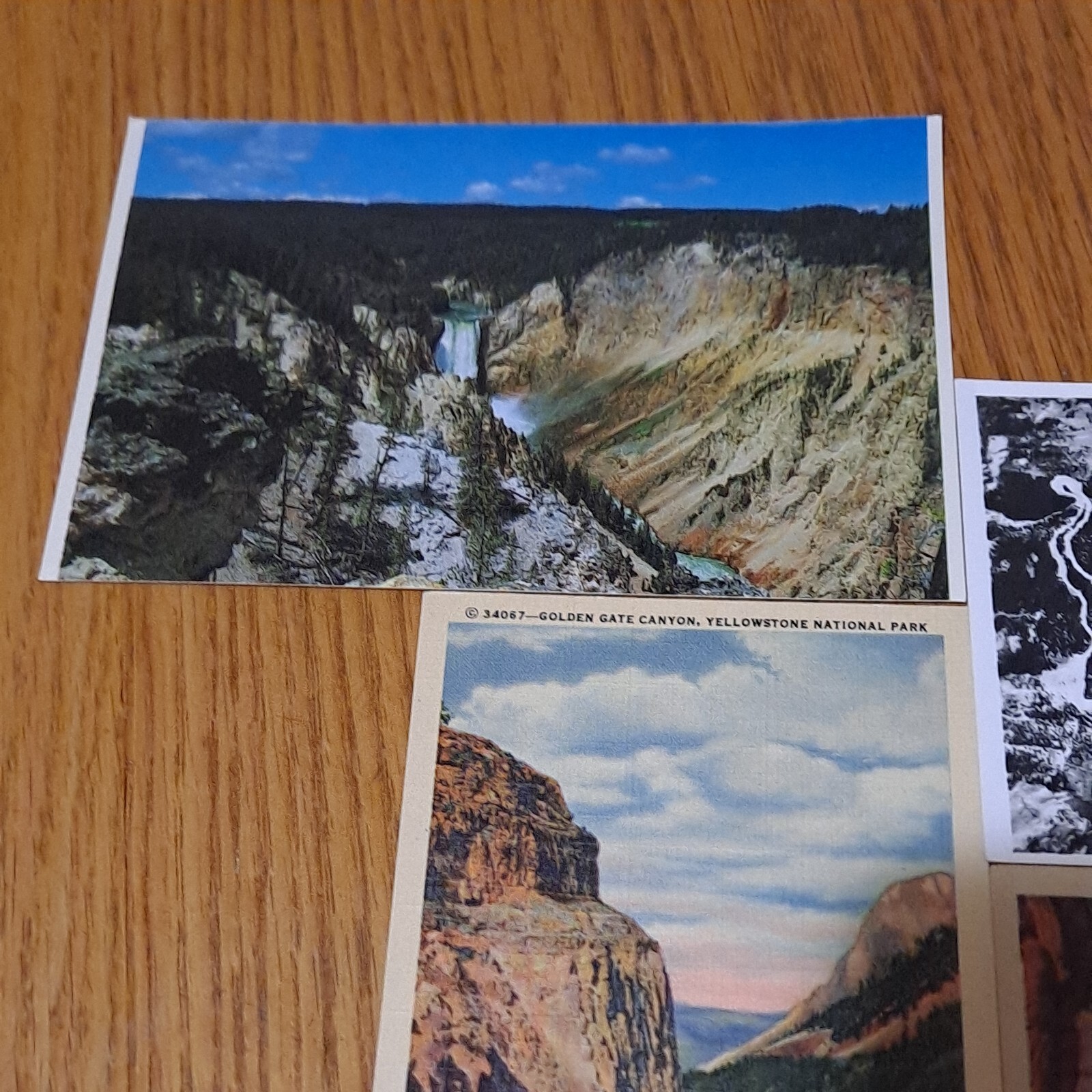 Lot Of 6 Vintage Yellowstone Park Postcards D2