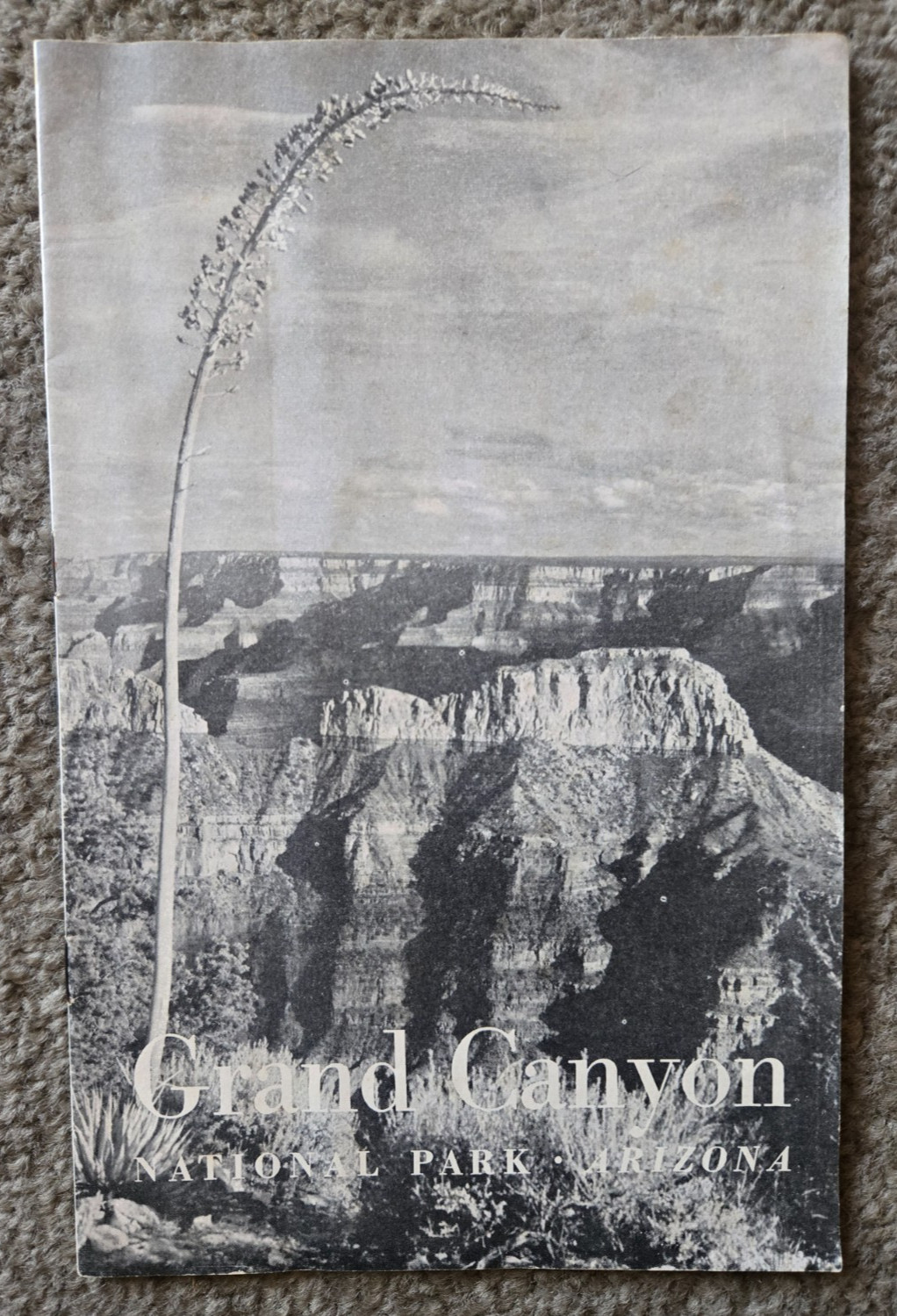 Vintage 1949 NPS Grand Canyon National Park brochure / pamphlet