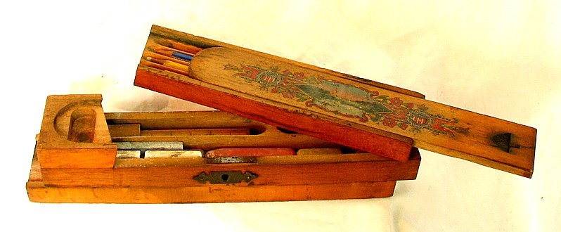 NIAGARA FALLS ARTIST PUZZLE BOX *3 LAYERS* FULL* c.1880 !UNUSUAL!