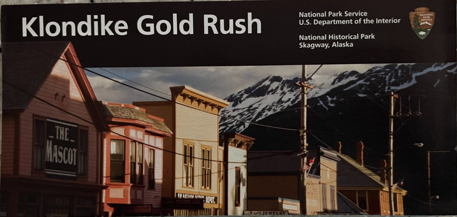 Vintage 2016 KLONDIKE GOLD RUSH NHP NATIONAL PARK SERVICE UNIGRID BROCHURE/MAP