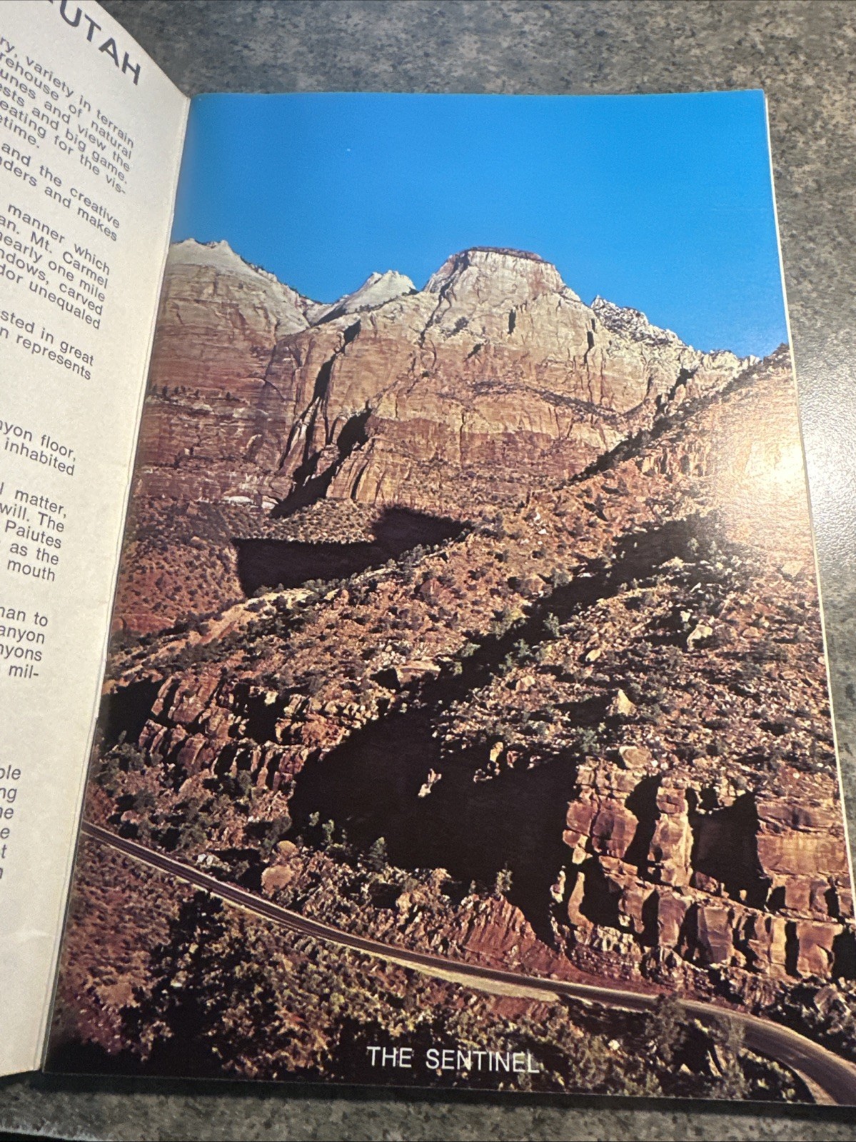 Vintage Travel Picture Souvenir Guide Zion National Park – Utah 1970s George Mc
