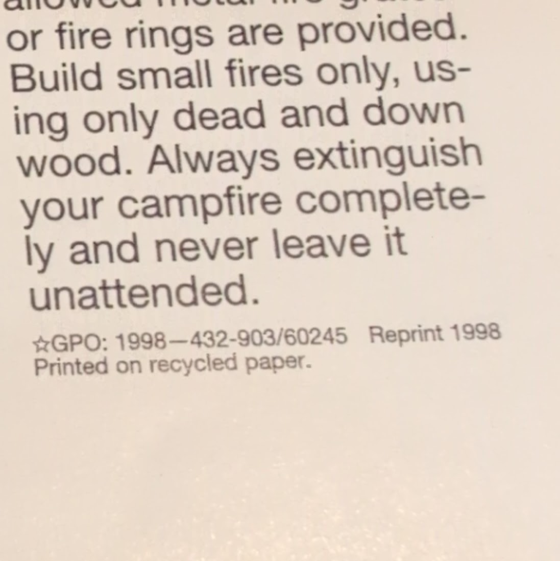 Isle Royale National Park Service NPS Unigrid Brochure GPO 1998 Reprint 1998