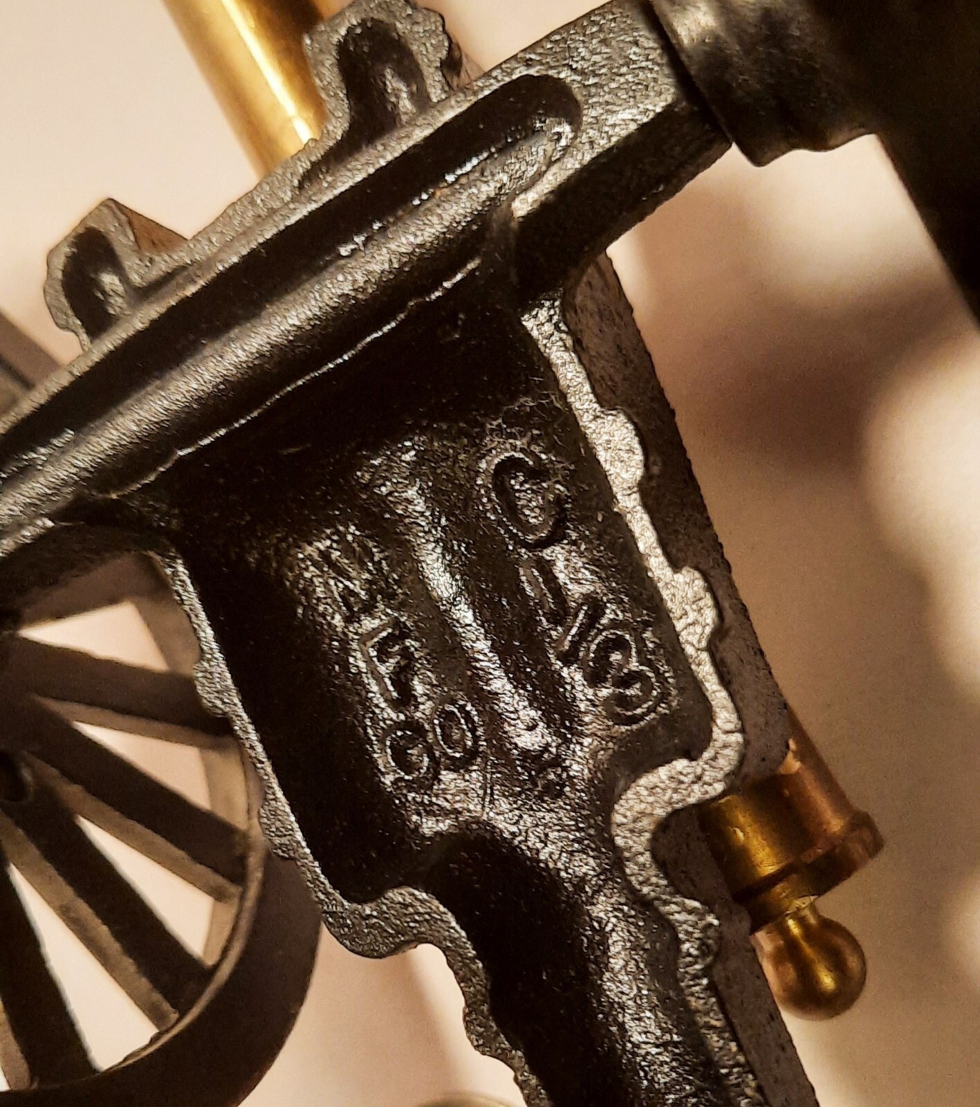 8″ PEA RIDGE national military park vtg cast iron toy cannon paperweight gun art