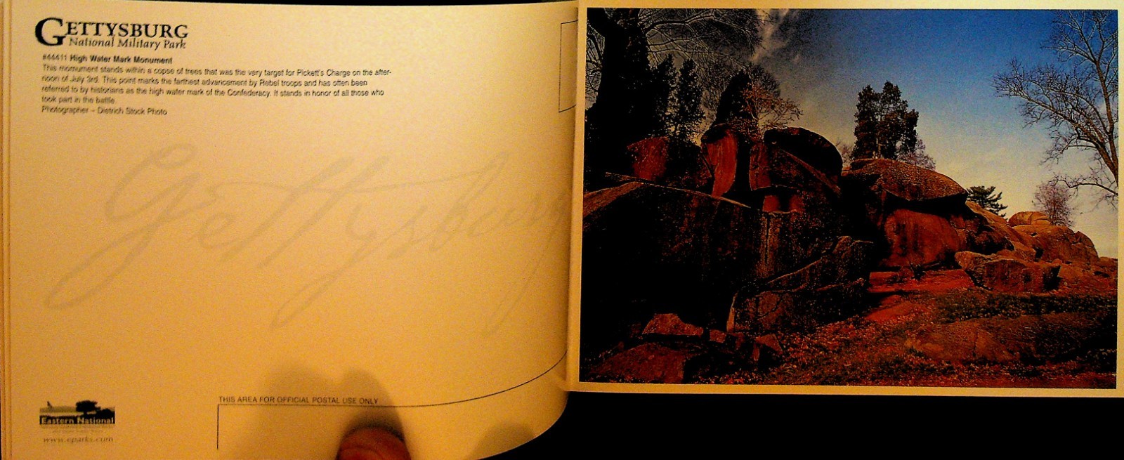 Gettysburg National Military Park Book of 30 Postcards SC