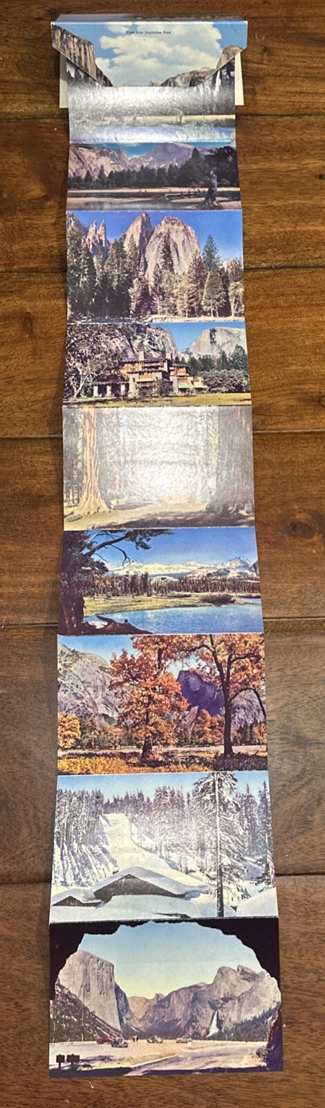 YOSEMITE SOUVENIR BOOK NATIONAL PARK NATURAL COLOR 1952 & 2 POST CARD BOOKS
