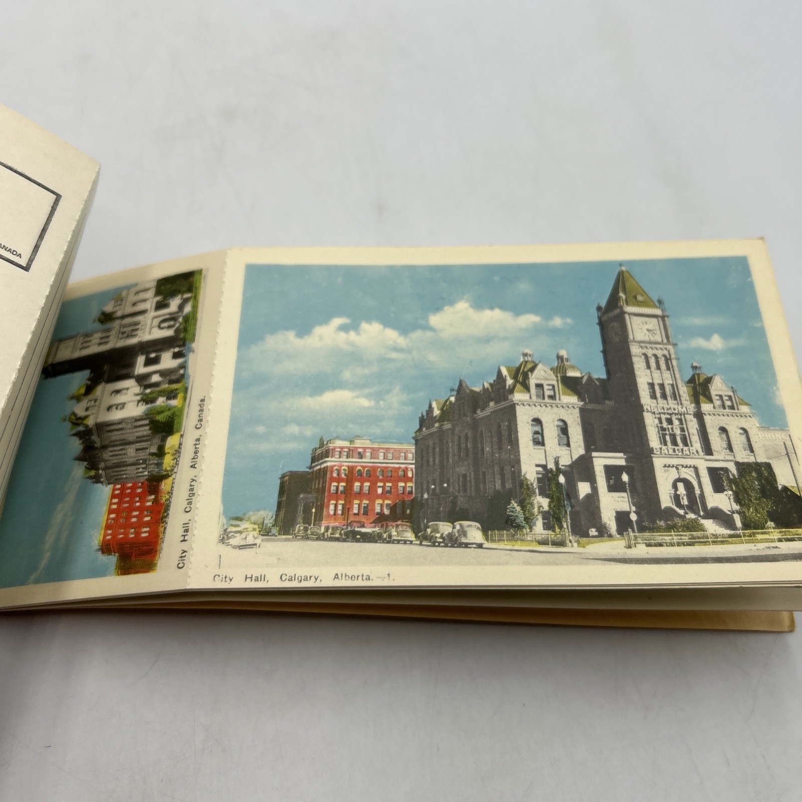 Vintage Souvenir Of Calgary Miniature View Album 1930s Post Cards Set of 10