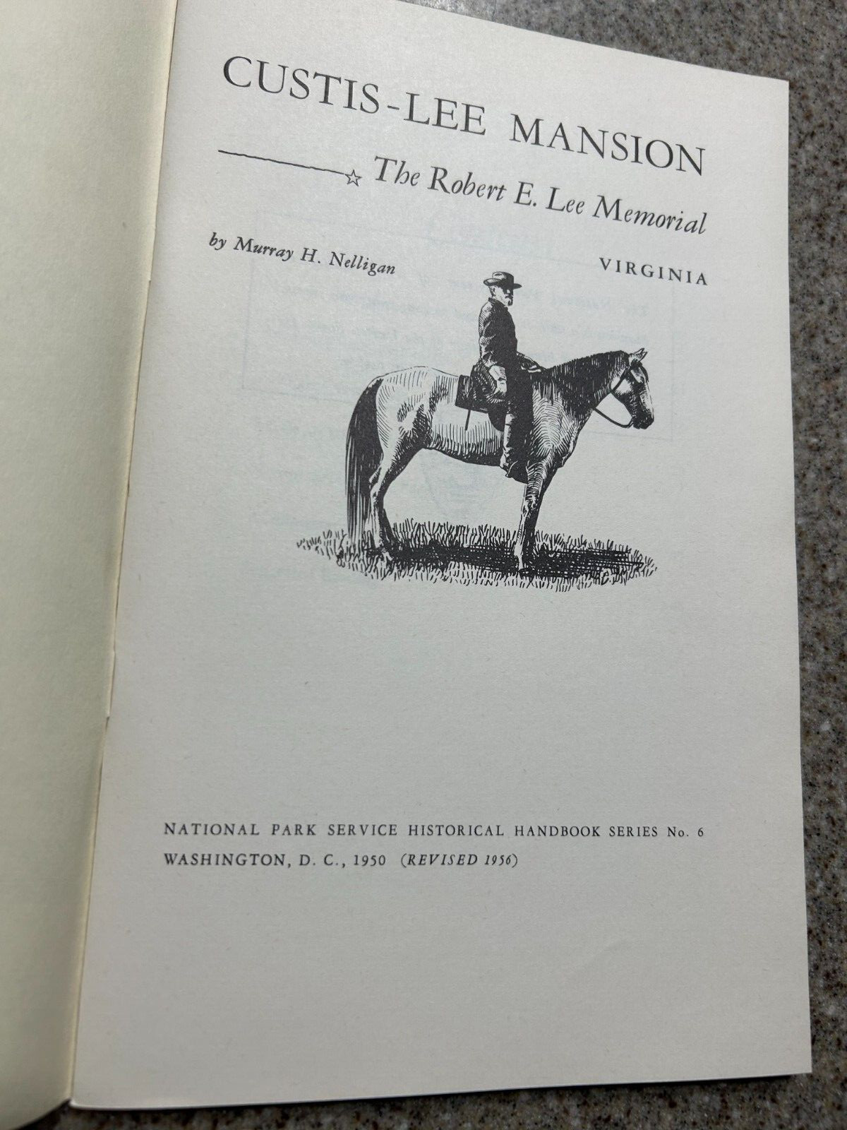Vintage CUSTIS-LEE Mansion 1956 Booklet: The Robert E Lee Memorial Park Service