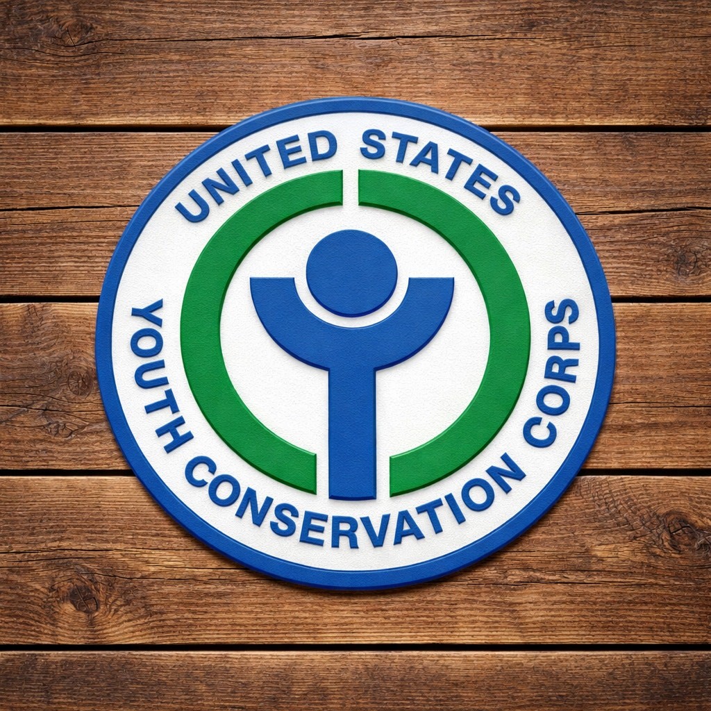 United States Youth Conservation Corps Sign Badge Plaque US YCC