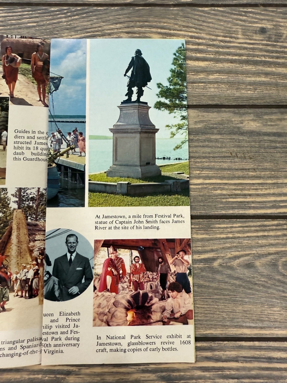 Vintage Jamestown Park Historical Brochure Featuring Attractions & Tours