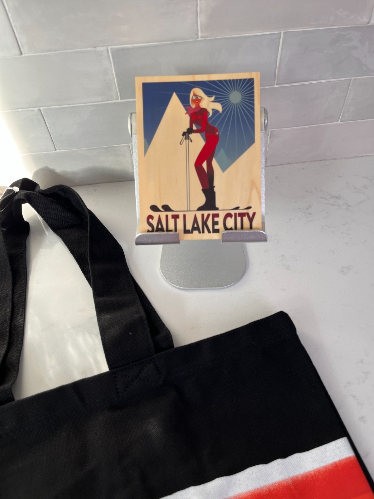 ZION NATIONAL PARK Canvas Tote Set 15x15x2 NWT+Utah Park postcards+stickers, etc