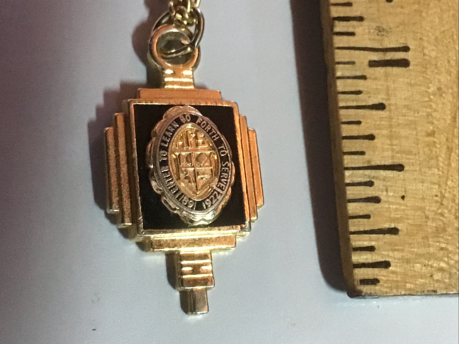 La County 1910 Fair Pendant Sterling Douglas Usn Jet Charm & Unnamed College Etc
