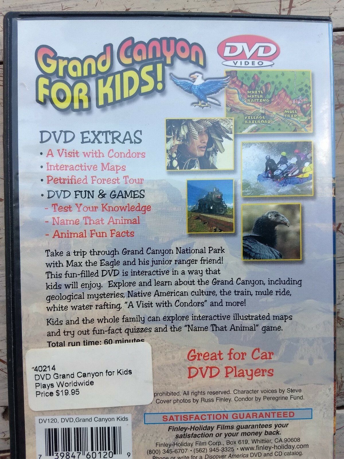 Grand Canyon For Kids DVD Watch While Traveling interactive illustrated maps 💥
