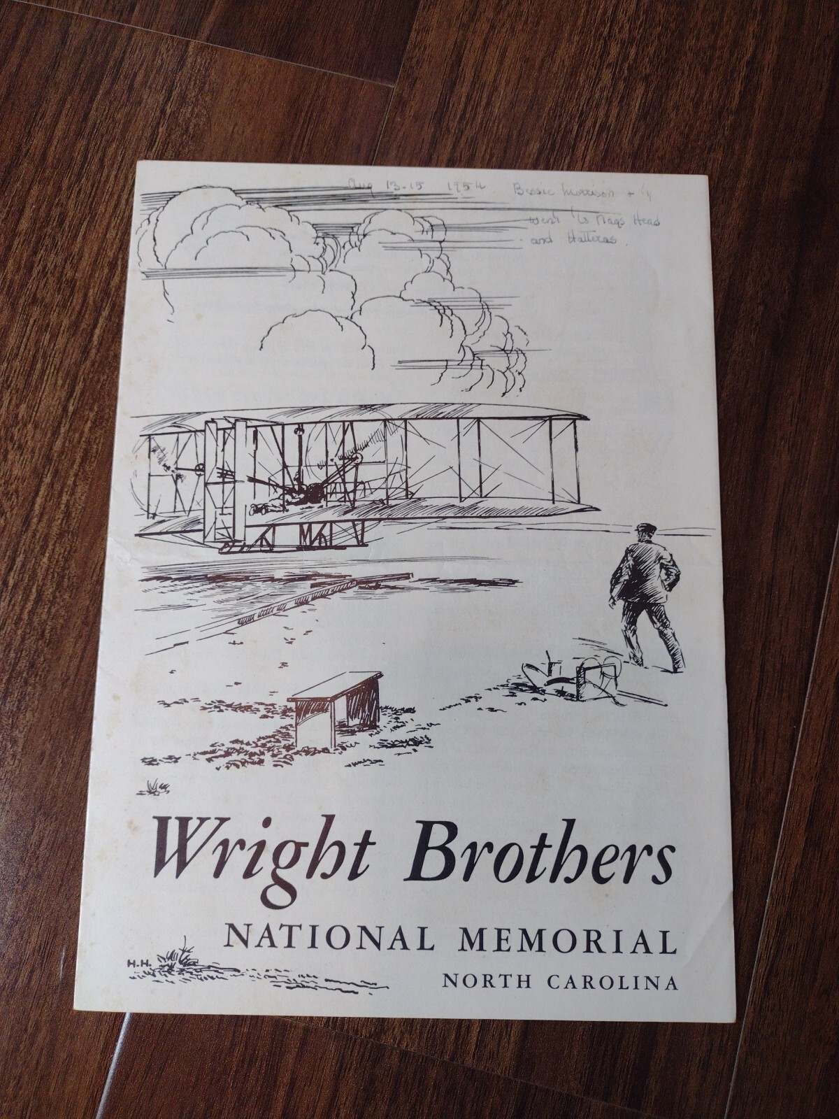 1954 Wright Brothers National Memorial Brochure Pamphlet North Carolina OBX Nags
