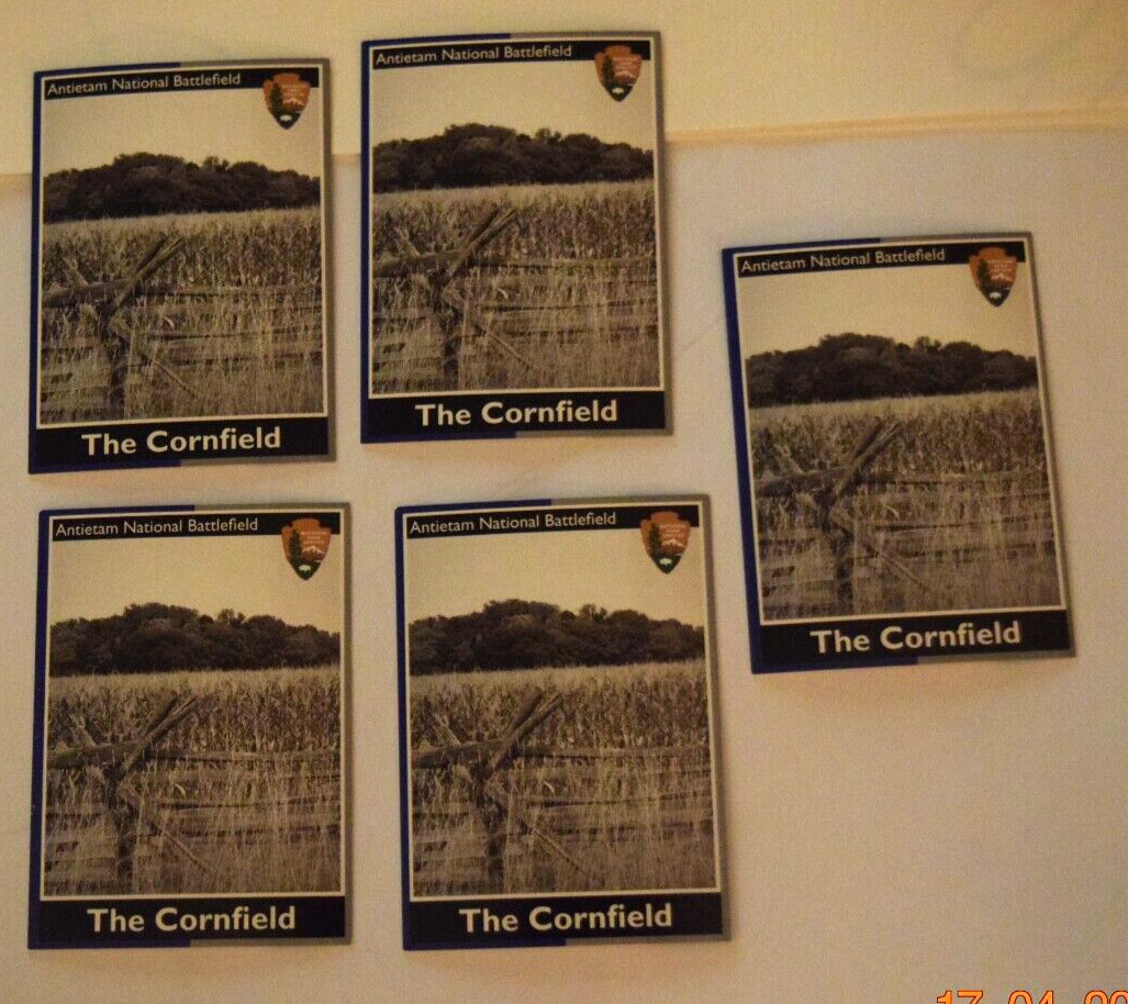 One (1) NPS SITE, “ANTIETAM NTL BATTLEFIELD – Cornfield” (2.0″ x 3.25″) Card5