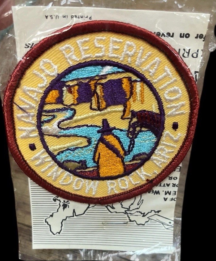 NIP Navajo Reservation Window Rock Arizona Round Trailblazer Emblem Patch USA