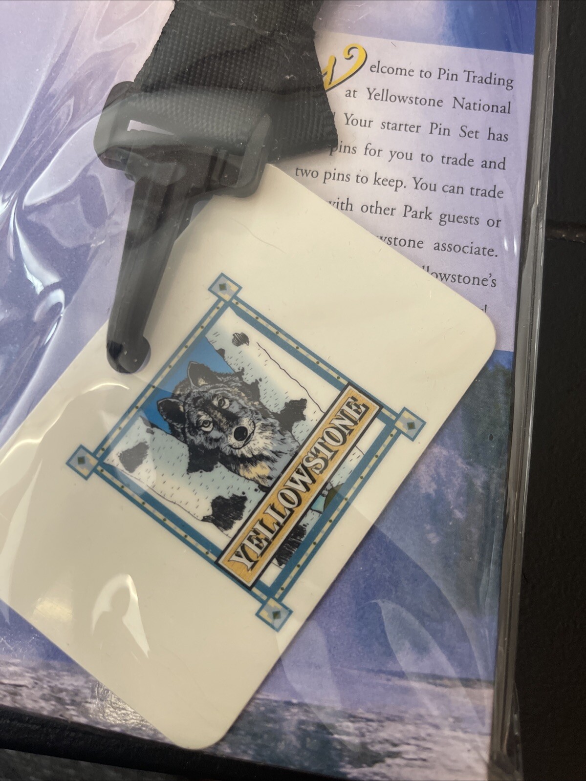 Yellowstone National Park Starter Pin Set NEW Old Faithful & Wolf