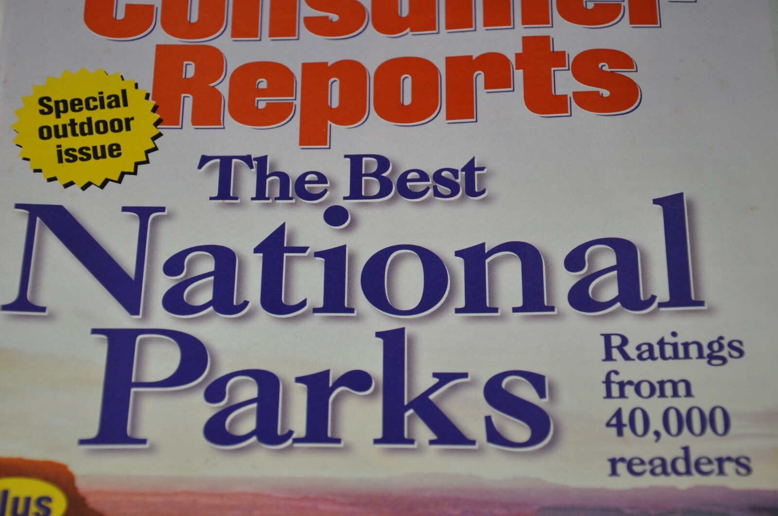 1997 June Consumer Reports Magazine Best National Parks SUVs Ford Jeep